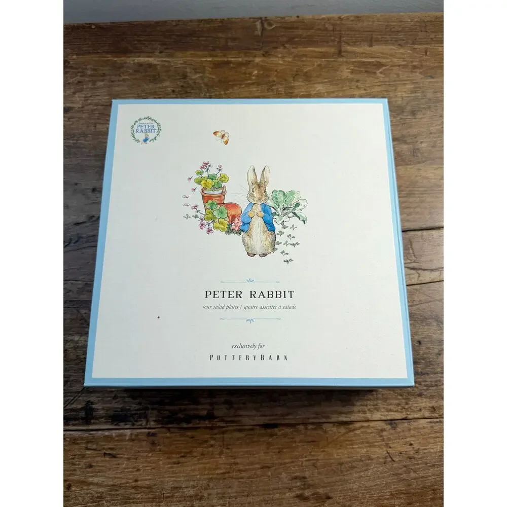 Pottery Barn Beatrix Potter Peter Rabbit Salad Plates NIP